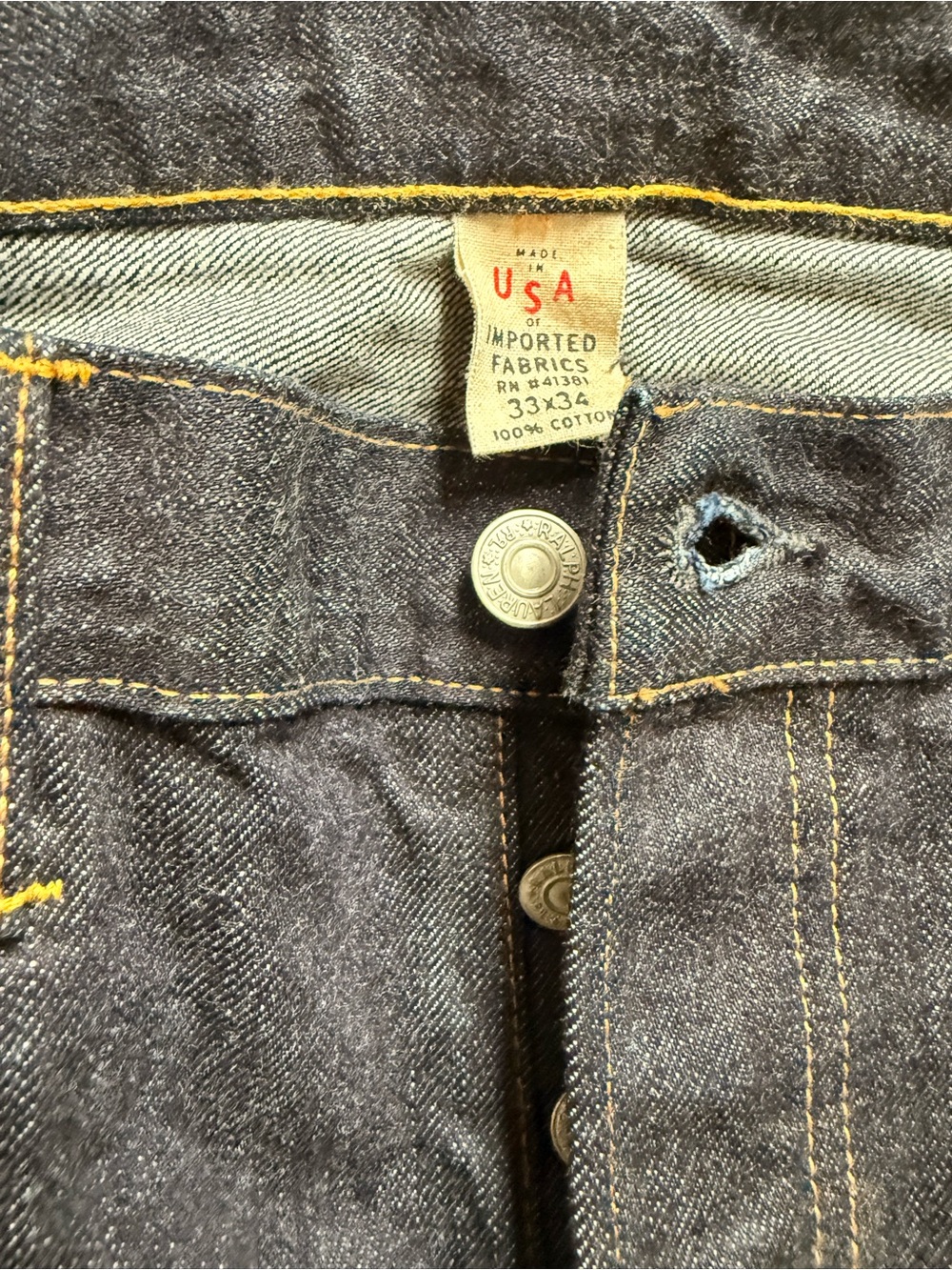 Ralph Lauren Double RL Dark Indigo Straight Jeans - Picture 5 of 5